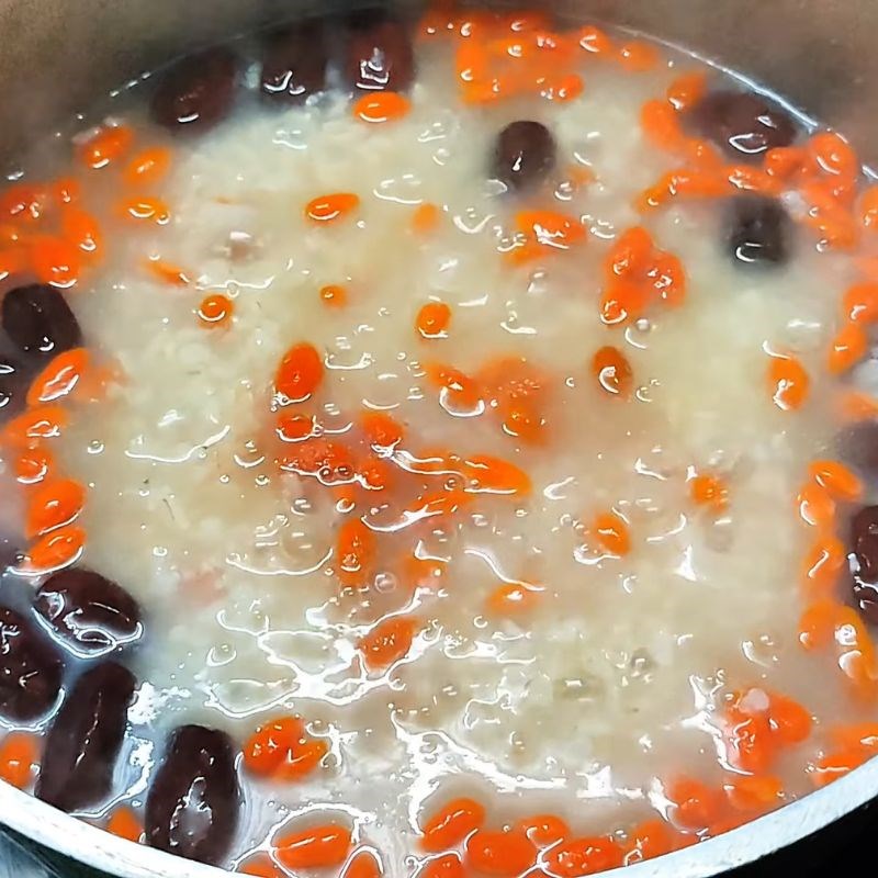 Bước 6 Hoàn thành món cháo táo đỏ Cháo táo đỏ