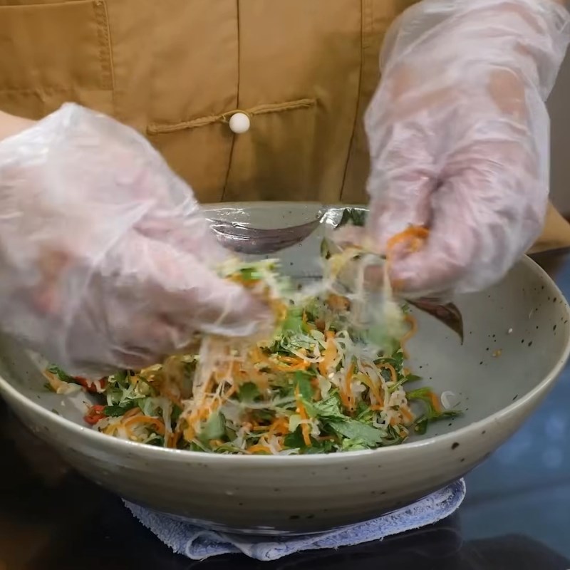 Bước 5 Hoàn thành món nộm Nộm su hào miền Bắc