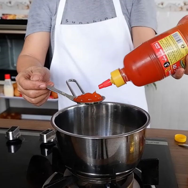 Bước 3 Hoàn thành nước sốt Sốt bánh mì nướng muối ớt