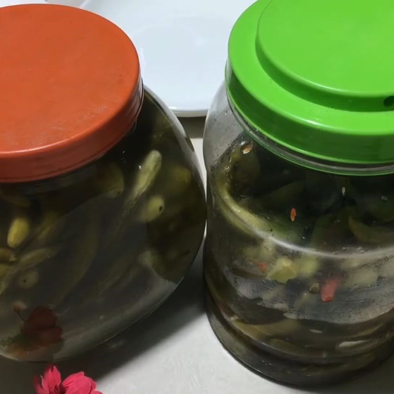 Bước 8 Hoàn thành và bảo quản dưa mắm, dưa leo ngâm chua ngọt Dưa leo ngâm mắm đường