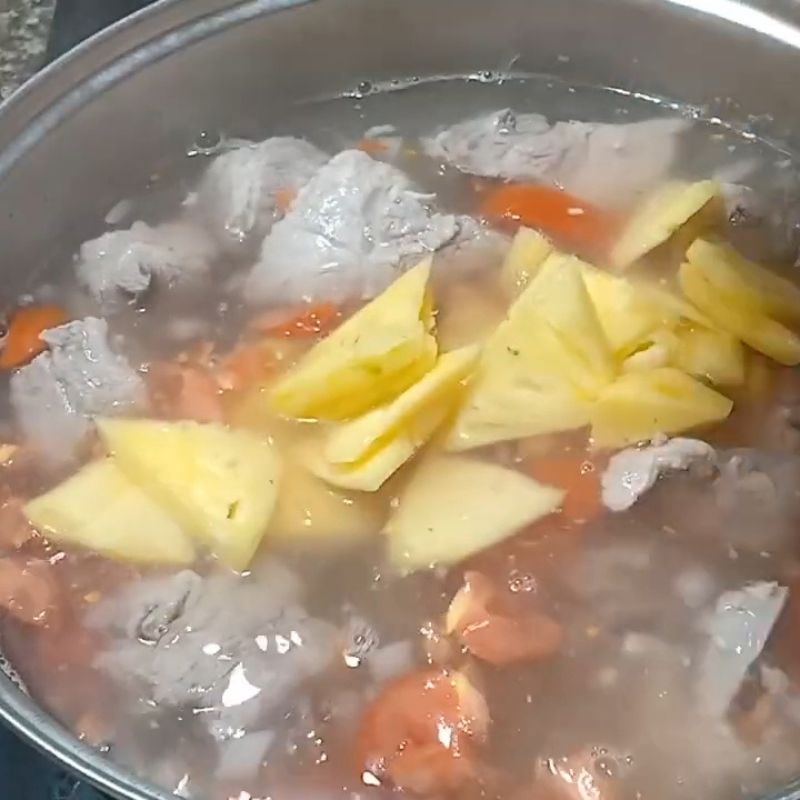 Bước 6 Hoành thiện Canh sườn chua với dứa