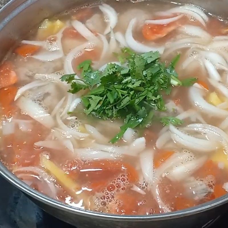 Bước 6 Hoành thiện Canh sườn chua với dứa