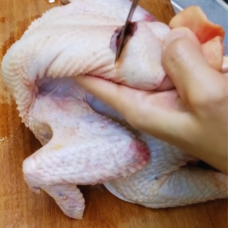 Bước 2 Hướng dẫn chéo cánh gà kiểu gà chầu Chéo cánh gà cúng