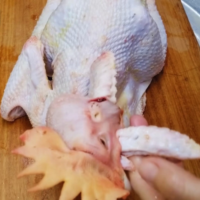 Bước 2 Hướng dẫn chéo cánh gà kiểu gà chầu Chéo cánh gà cúng