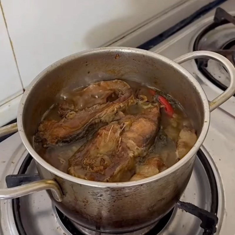 Bước 4 Kho cá lần 2 Cá chép kho dưa
