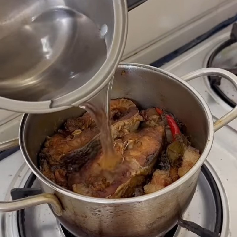 Bước 4 Kho cá lần 2 Cá chép kho dưa
