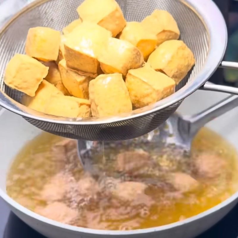 Bước 4 Làm đậu rán giòn lần 2 Đậu rán giòn