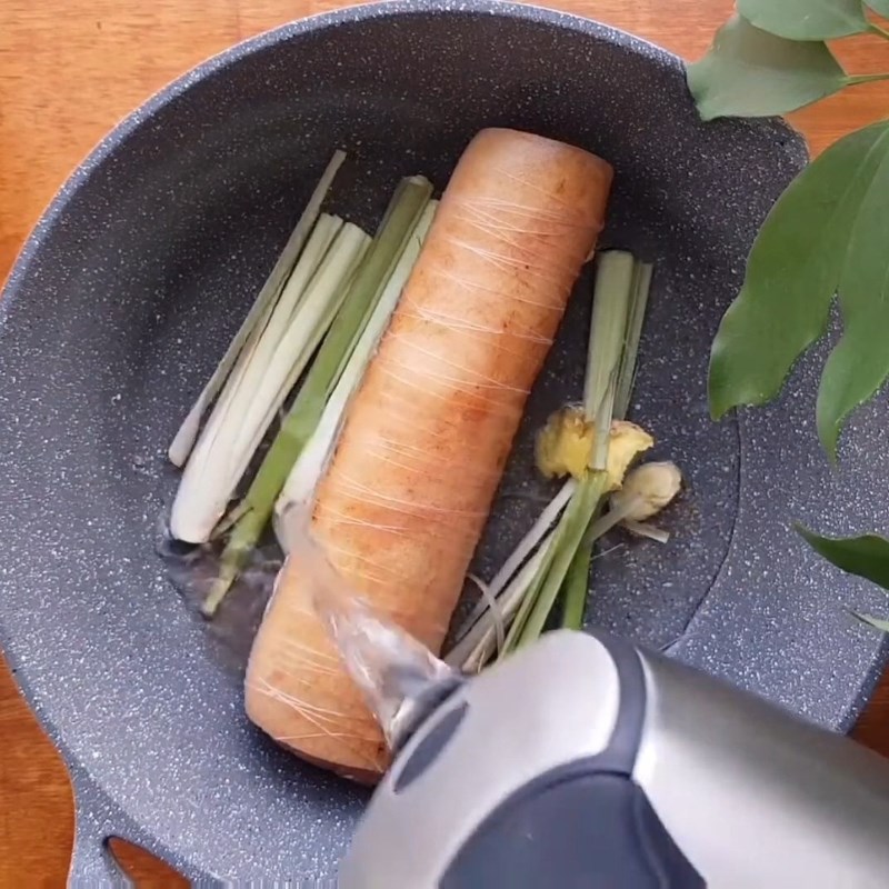 Bước 2 Luộc thịt bê Thịt bê luộc