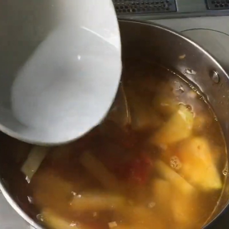 Bước 3 Nấu canh cá Cá nấu su hào