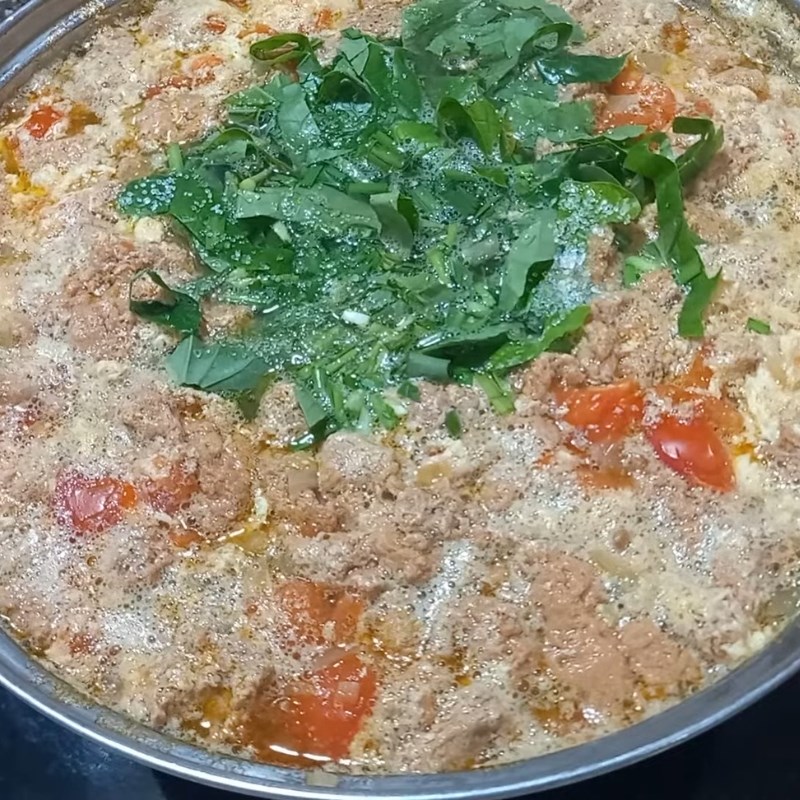 Bước 5 Nấu canh cua đồng thanh mát Canh cua đồng