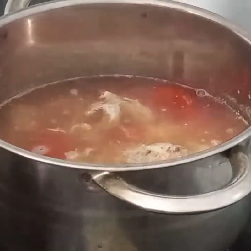 Bước 3 Nấu canh lá lằng Canh lá lằng