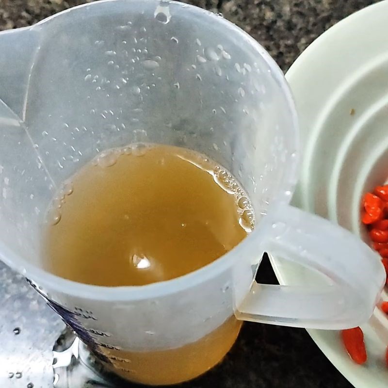 Bước 4 Nấu cháo táo đỏ và kỷ tử lần 2 Cháo táo đỏ