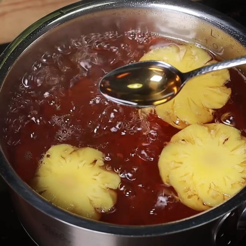 Bước 4 Nấu nước chấm đạt độ sánh mong muốn Nước mắm bánh cuốn miền Nam