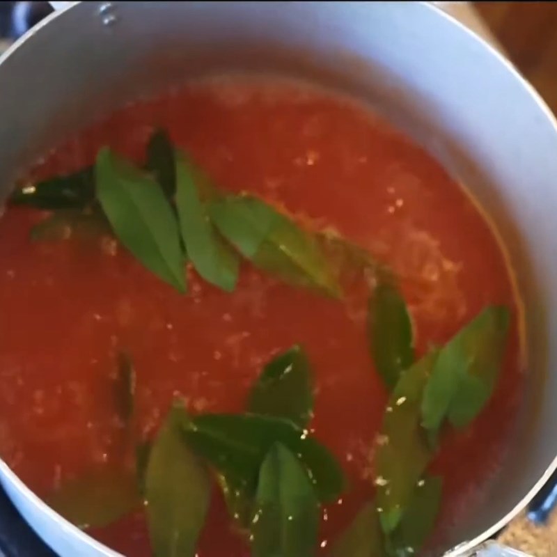 Bước 3 Nấu nước dùng chua đậm đà Ruốc nấu chua