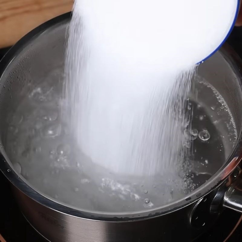 Bước 2 Nấu nước đường và nước mắm sánh dẻo Nước mắm bánh cuốn miền Nam