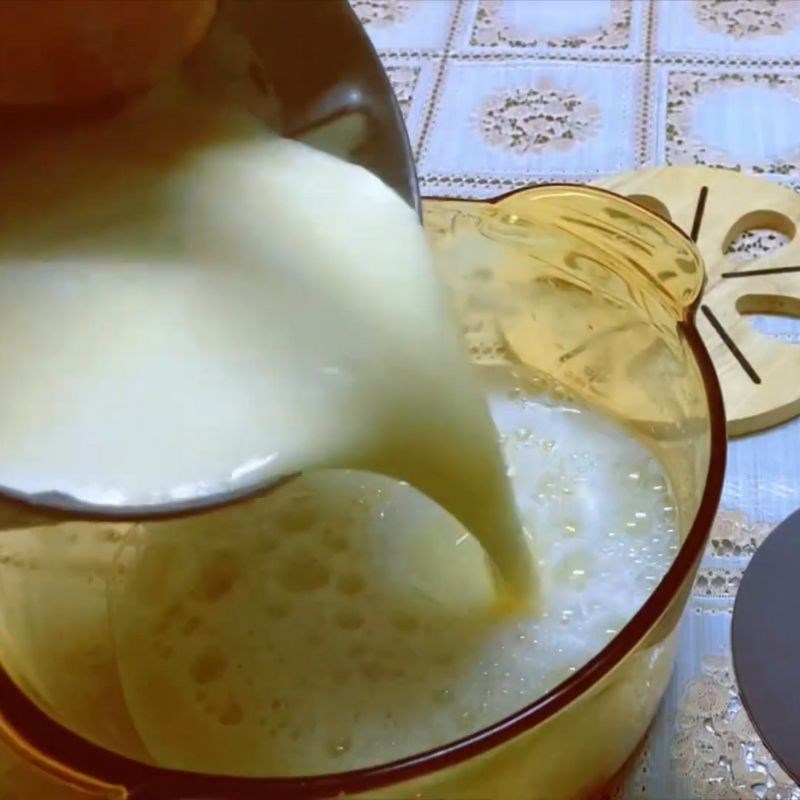 Bước 4 Nấu sữa hạt sen đậu xanh Sữa hạt sen đậu xanh
