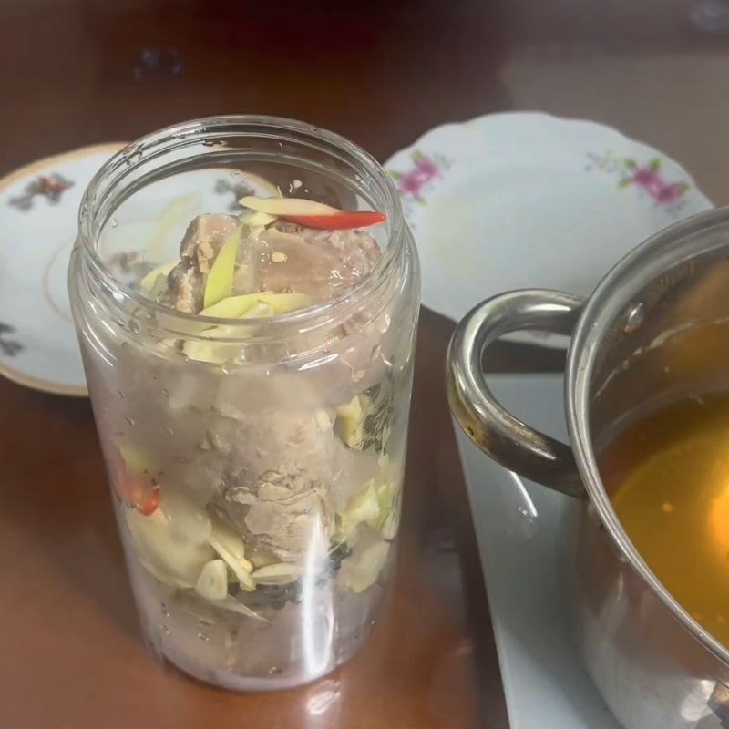 Bước 5 Ngâm bắp bò hoa ngâm mắm tiêu xanh Bắp bò ngâm mắm tiêu xanh