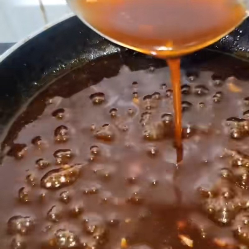 Bước 2 Pha chế tương đen sánh mịn Tương đen chấm bò viên