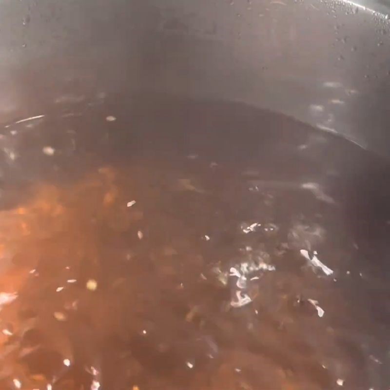 Bước 4 Pha và đun nước ngâm bắp bò Bắp bò ngâm mắm tiêu xanh