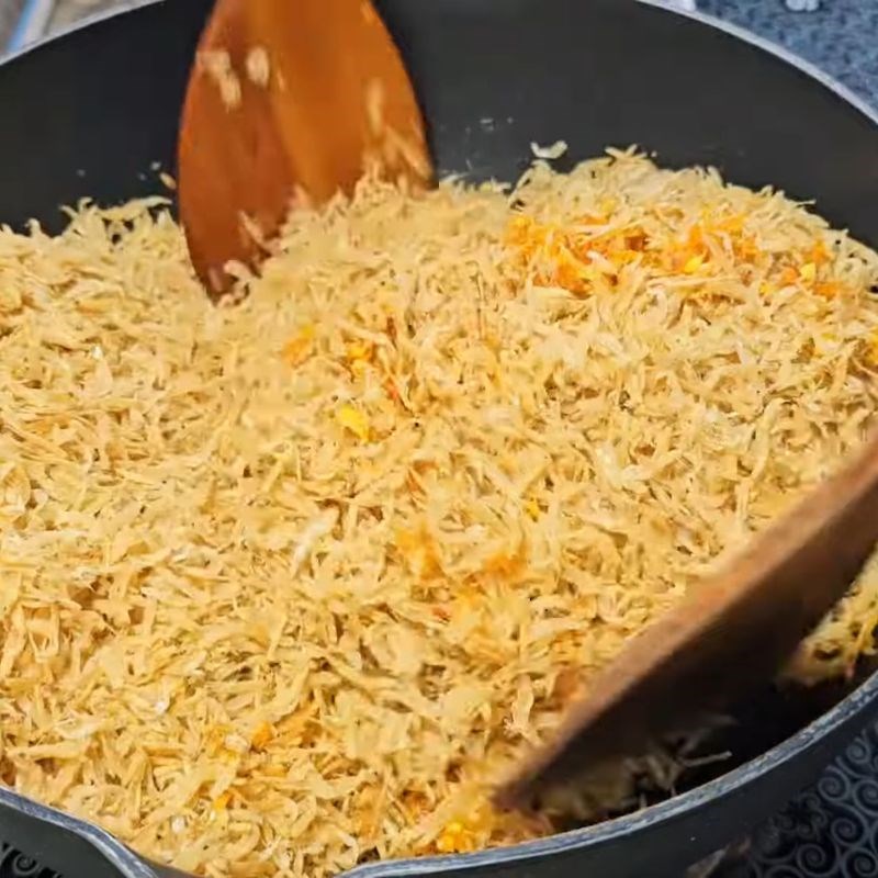 Bước 4 Rang tép khô giòn rụm Tép khô rang mặn ngọt