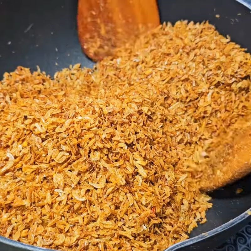 Bước 5 Rim tép khô với sốt mặn ngọt Tép khô rang mặn ngọt