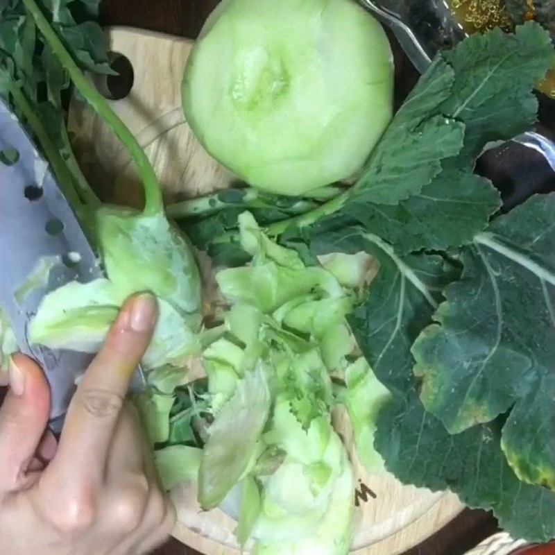 Bước 2 Sơ chế các nguyên liệu khác Cá nấu su hào