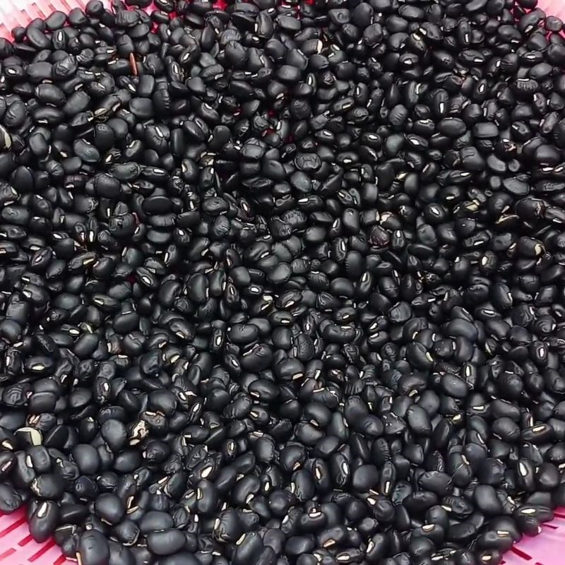 Bước 1 Sơ chế nguyên liệu Trà đậu đen xanh lòng