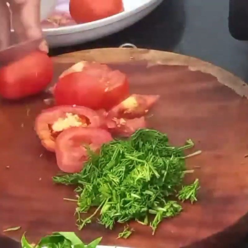 Bước 1 Sơ chế nguyên liệu Canh lá lằng