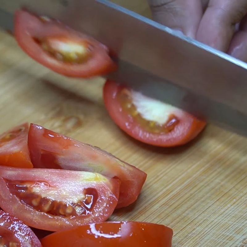 Bước 2 Sơ chế rau củ Cá chép nấu mẻ