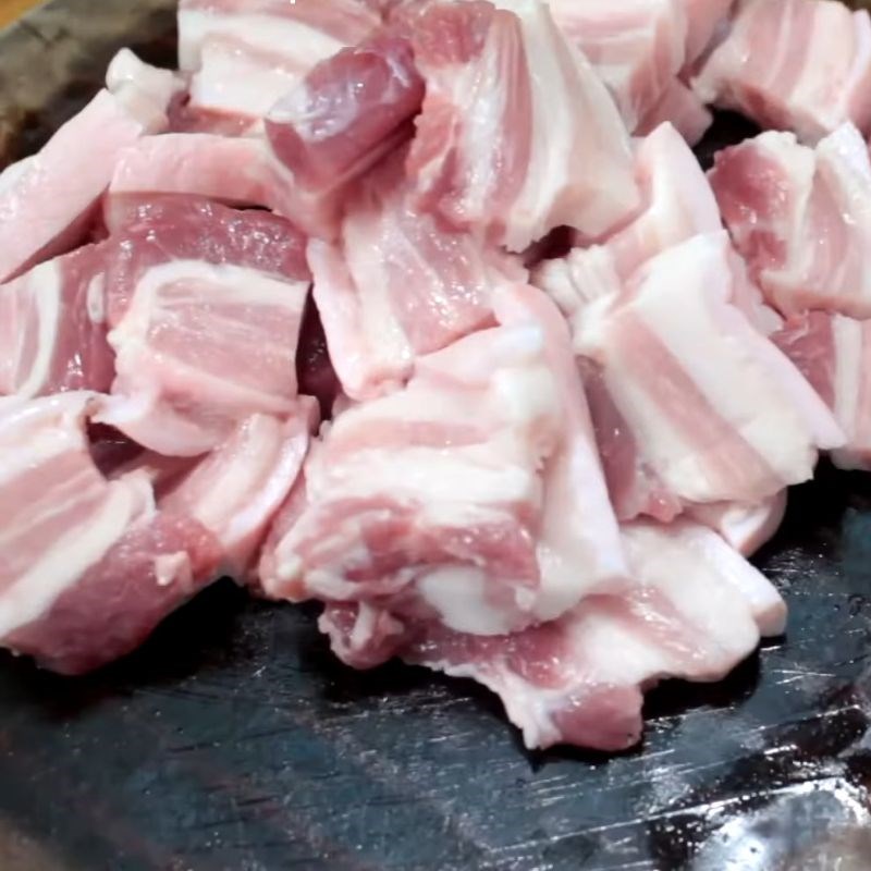 Bước 1 Sơ chế thịt ba chỉ nướng nồi chiên không dầu Nướng thịt ba chỉ bằng nồi chiên không dầu