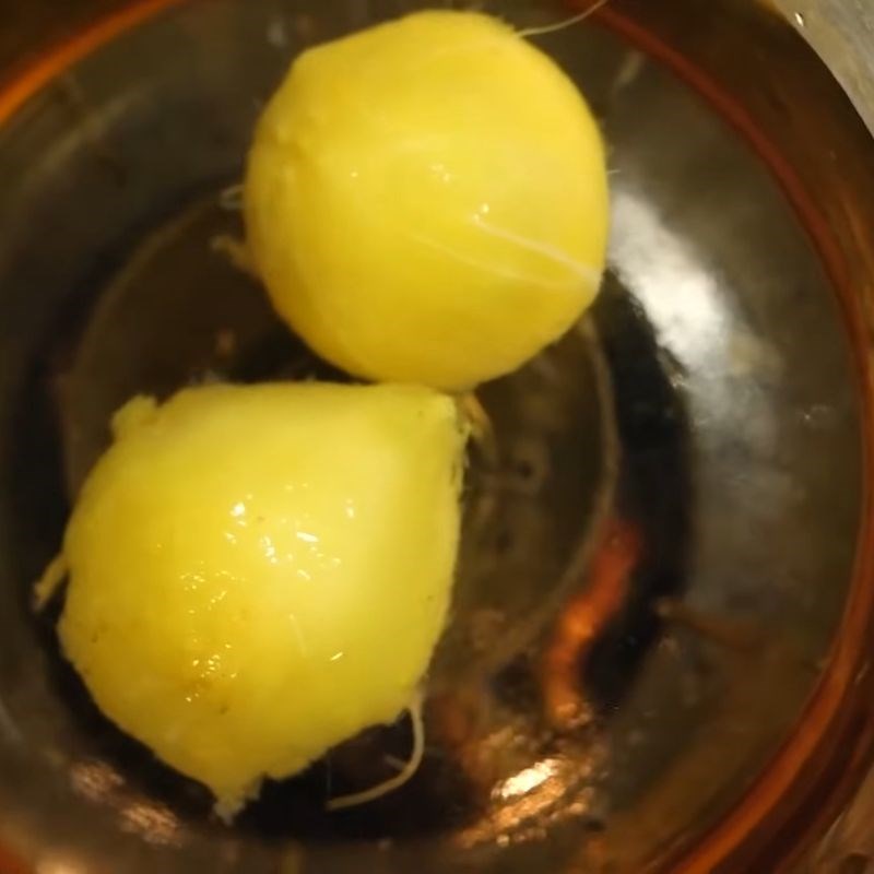 Bước 4 Sơ chế và ninh quả dọc lấy nước chua Quả dọc nấu canh chua