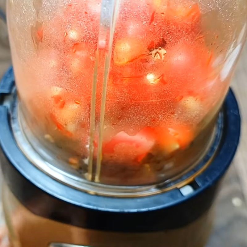 Bước 2 Sơ chế và xay ớt Muối chấm hoa quả