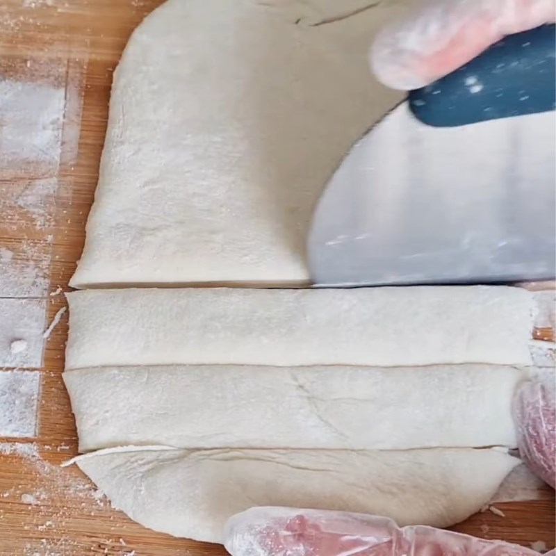 Bước 3 Tạo hình bánh giò cháo quẩy Giò cháo quẩy