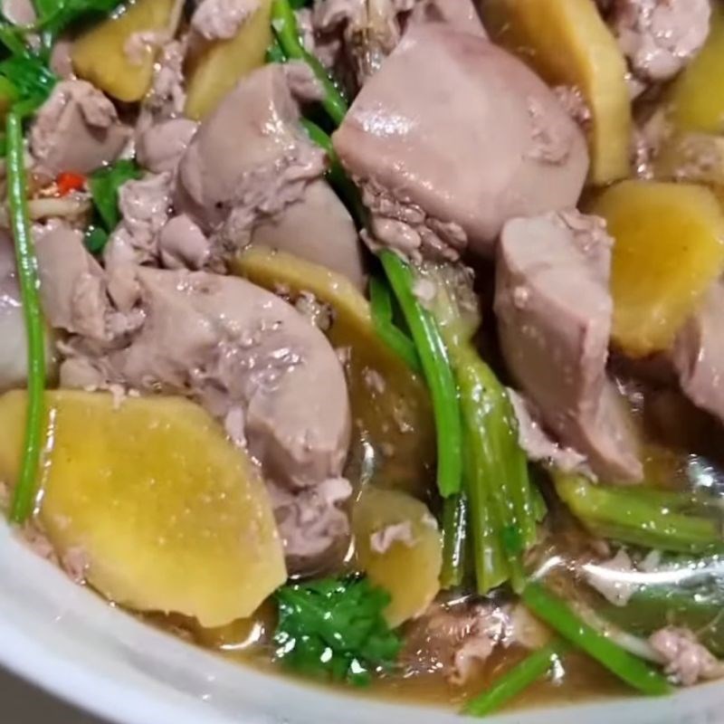 Bước 5 Thành phẩm Cật heo hấp cách thủy