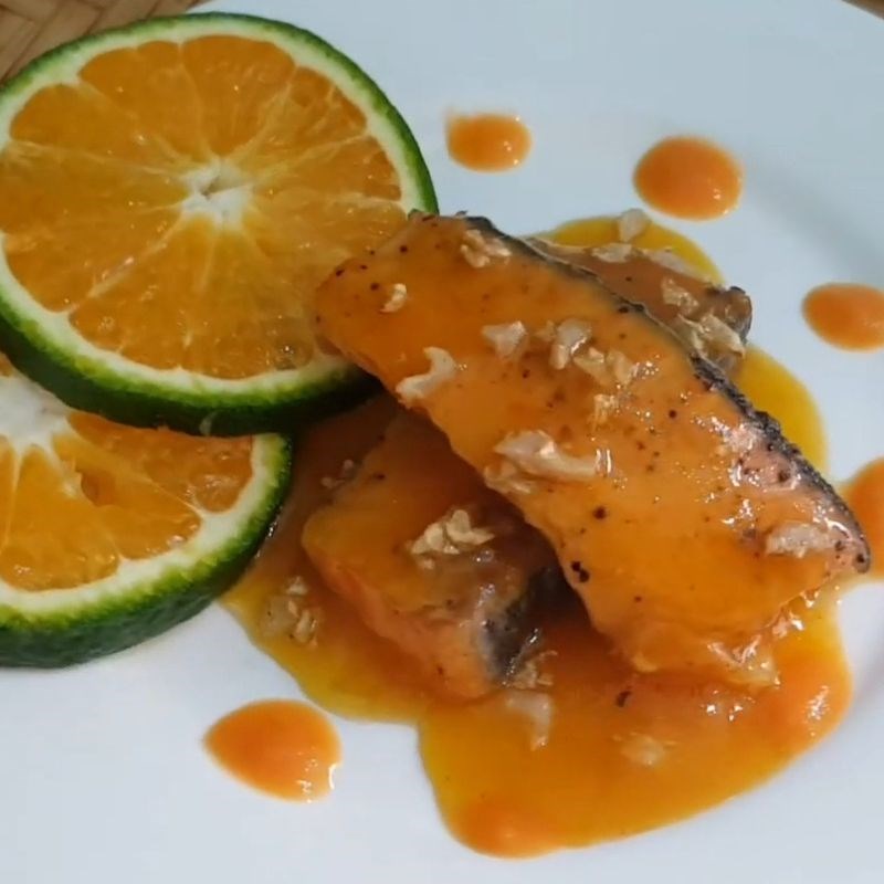 Bước 5 Thành phẩm Cá hồi sốt cam cho bé