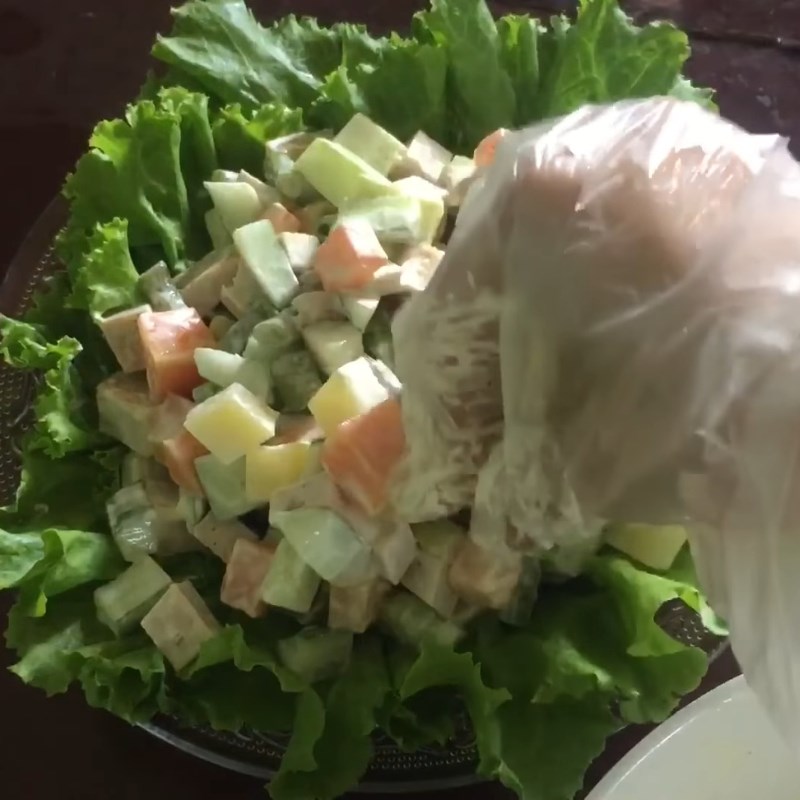 Bước 4 Thành phẩm Salad rau củ trộn sốt mayonnaise