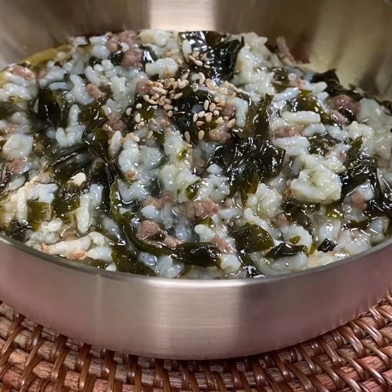 Bước 5 Thành phẩm Cháo rong biển với thịt bò băm