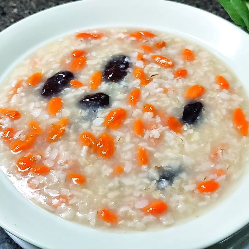 Bước 7 Thành phẩm Cháo táo đỏ