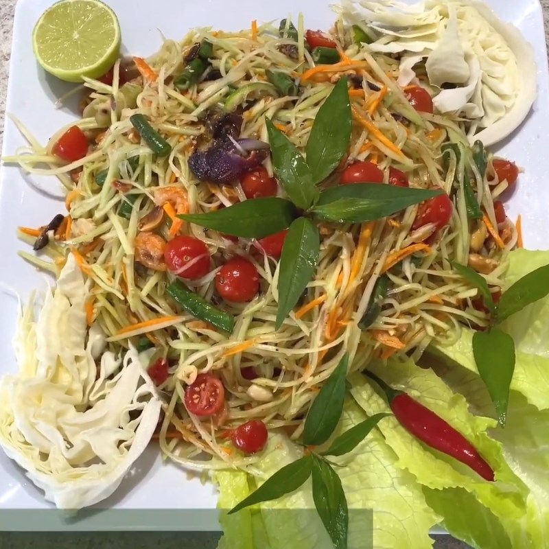 Bước 5 Thành phẩm Gỏi đu đủ ba khía