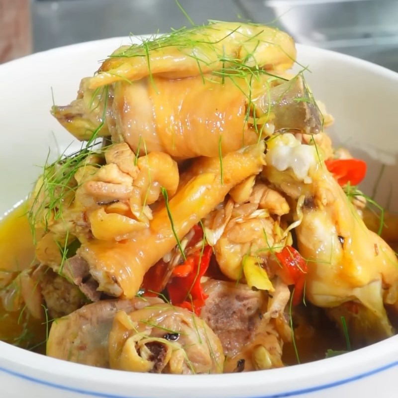 Bước 3 Thành phẩm Thịt gà rang sả ớt