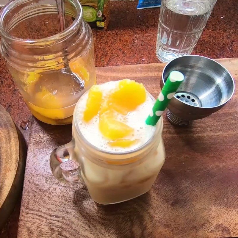 Bước 4 Thành phẩm Trà đào sữa