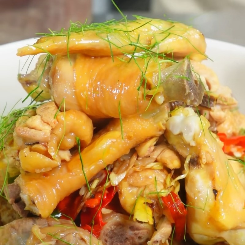 Bước 3 Thành phẩm Thịt gà rang sả ớt