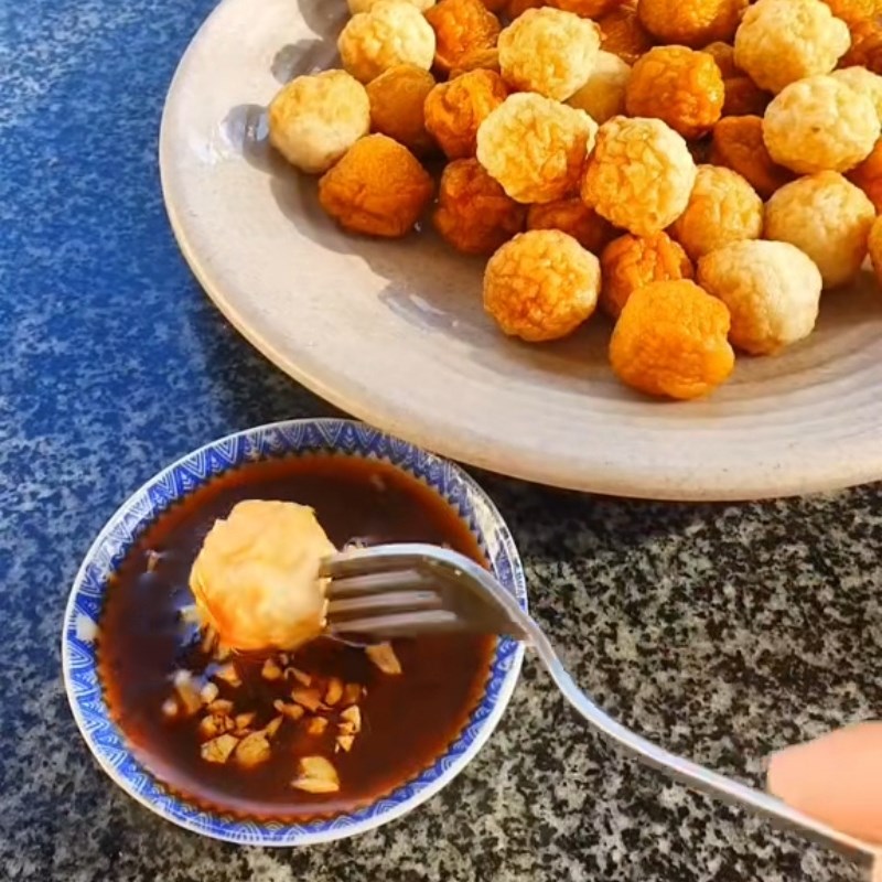 Bước 3 Thành phẩm Tương đen chấm bò viên