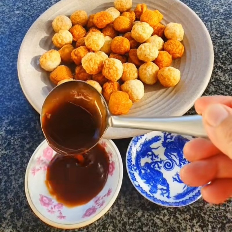 Bước 3 Thành phẩm Tương đen chấm bò viên