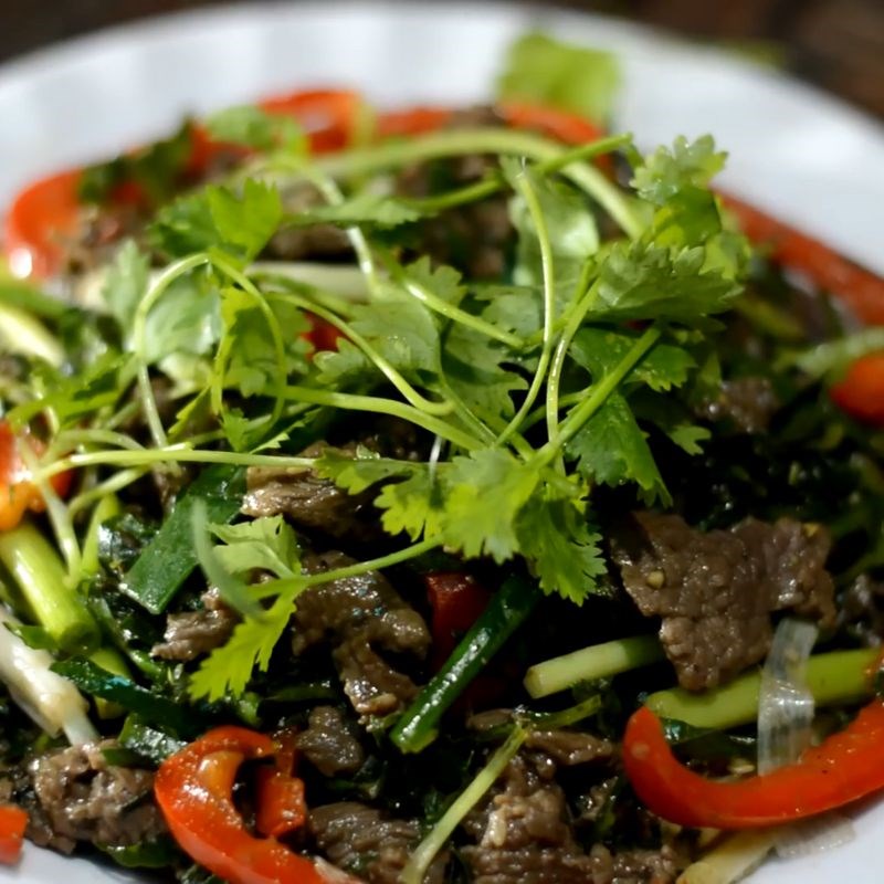 Bước 5 Thành phẩm Thịt trâu lá trơng