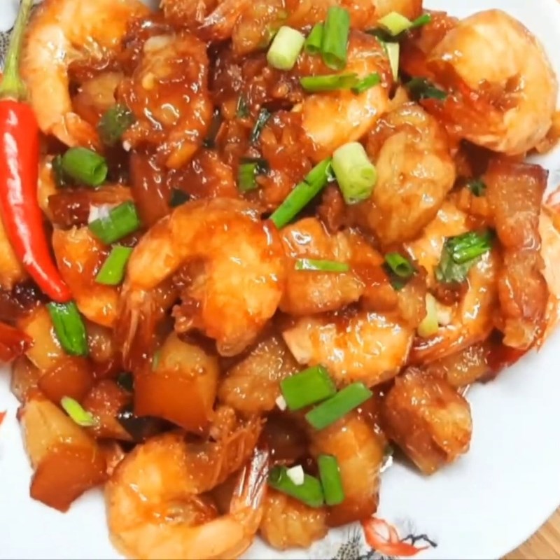 Bước 5 Thành phẩm Tôm rim thịt ba rọi