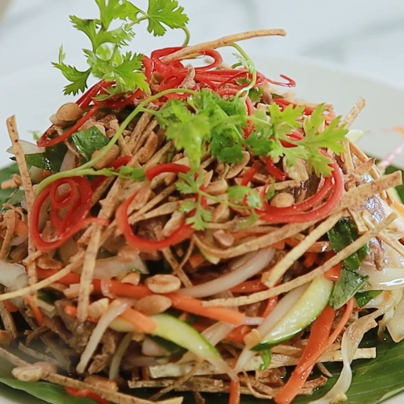 Bước 6 Thành phẩm Gỏi bò khoai môn