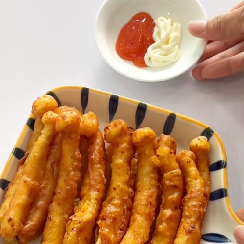 Bước 4 Thành phẩm Nấm hải sản chiên giòn