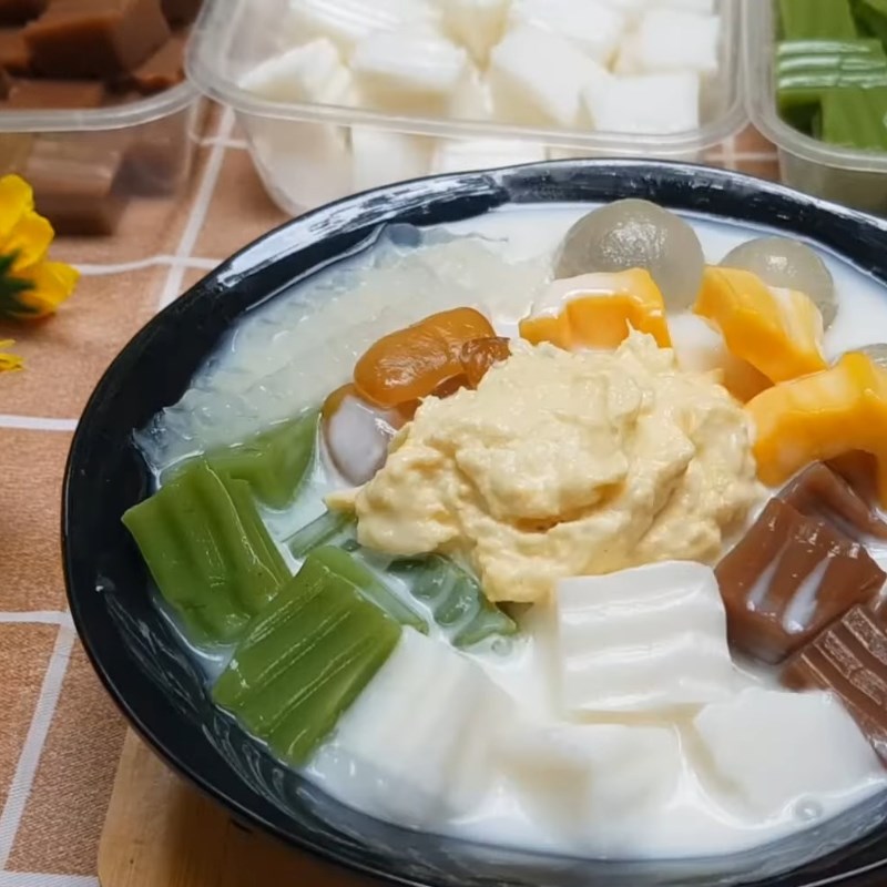 Bước 3 Thành phẩm Nước cốt dừa ăn chè