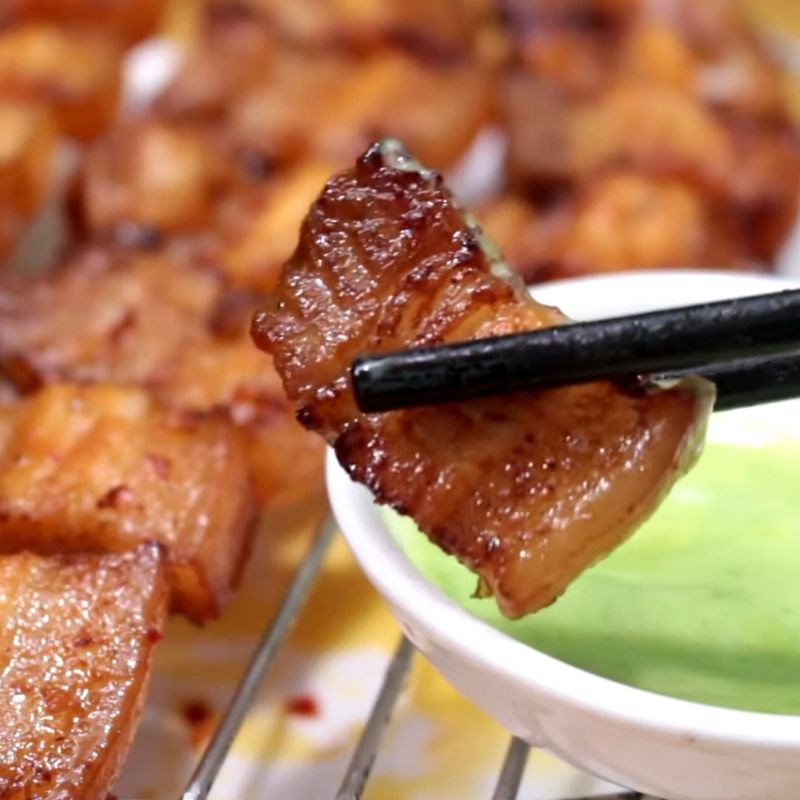 Bước 4 Thành phẩm Nướng thịt ba chỉ bằng nồi chiên không dầu